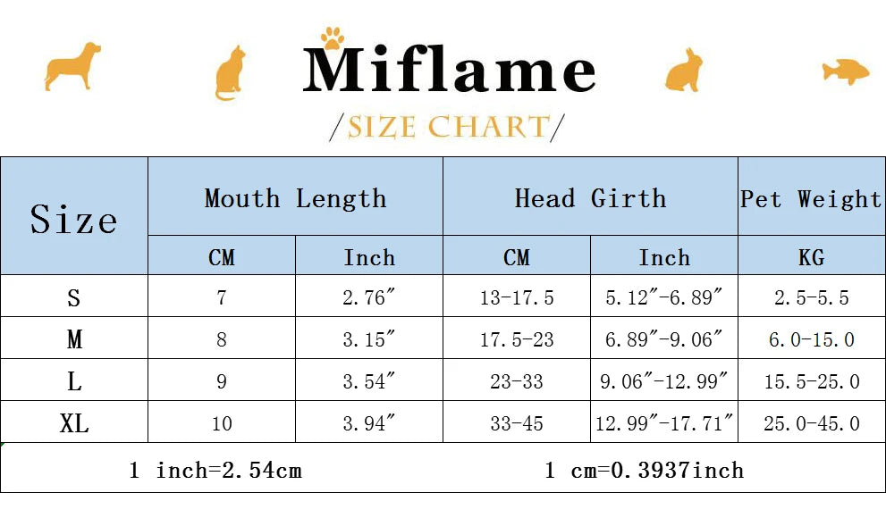 Miflame Anti-Bark Dog Muzzle